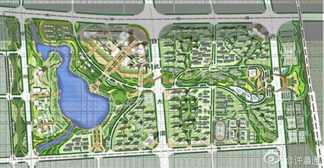 大赞许昌鹿鸣湖体育公园规划图出炉
