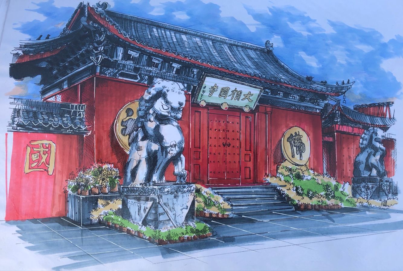 男孩用钢笔画记录开封美景制成明信片卖出8万多张